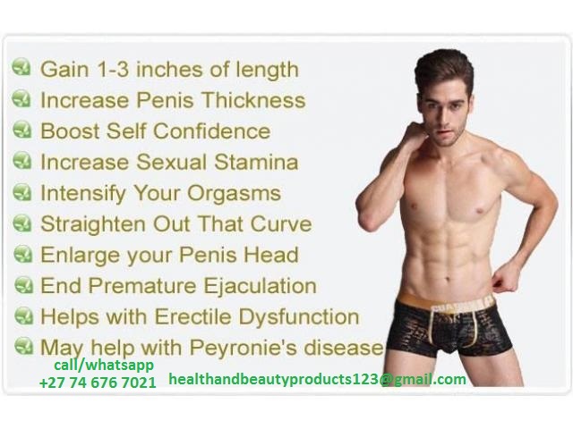 Penis Enlargement, low libido, low sperm count products in Bhisho+27 74 676 7021