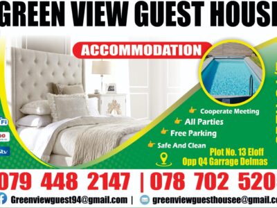 Green view guest house +27787025205/ +27794482147 in South Africa, Delmas , springs, victor khanye local municipality, Nkangala district providing rooms for resting and space for chilling