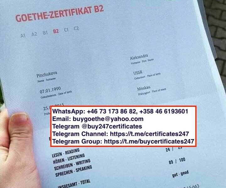 WhatsApp: +358466193601, +46731738682) Buy Goethe a1, a2, b1, b2, c1, c2, certificate online in Munich, Buy Original Telc Certificate in Hamburg, Buy Goethe,Telc Certificate Online in Frankfurt, Telc A1, A2, B1, B2, C1, C2 Certificate in Cologne, Buy DSH