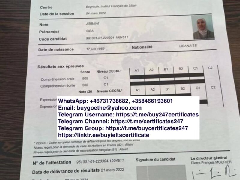 WhatsApp: +46731738682, +358466193601) Buy French language b1, b2 certificates online, buy DELF certificates, purchase French DELF certificates, buy French TEF certificates, Purchase French diplomas, buy TCF Certificate. Buy a DALF, DILF certificate online